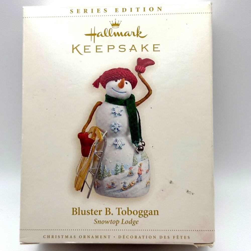 Christmas Ornament Hallmark Keepsake Number 2 Bluster B. Toboggan Holiday Gift